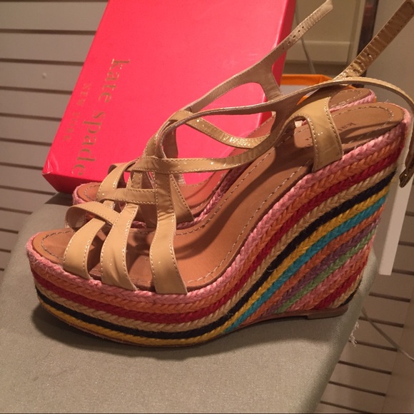 kate spade Shoes - Kate spade rainbow wedge